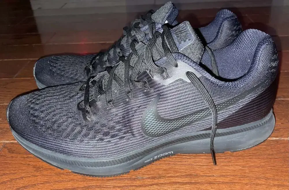 Nike Air Zoom Pegasus 34 Triple Black Running Sneakers Men’s 9.5